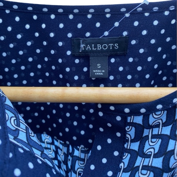 NWOT, Talbots 3/4 Sleeve Buttoned Blouse, Size Small - Picture 4 of 6